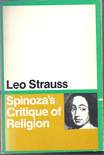 Imagen de archivo de Spinoza's Critique of Religion a la venta por Ergodebooks