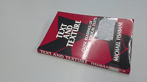 Immagine dell'editore per Text and Texture : Close Readings of Selected Biblical Texts venduto da Better World Books