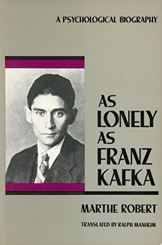 Beispielbild fr As Lonely As Franz Kafka zum Verkauf von Better World Books