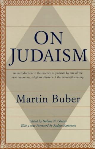 9780805210507: On Judaism: An Introduction to the Essence of Judaism by One of the Most Important Religious Thinkers of the Twentieth Century