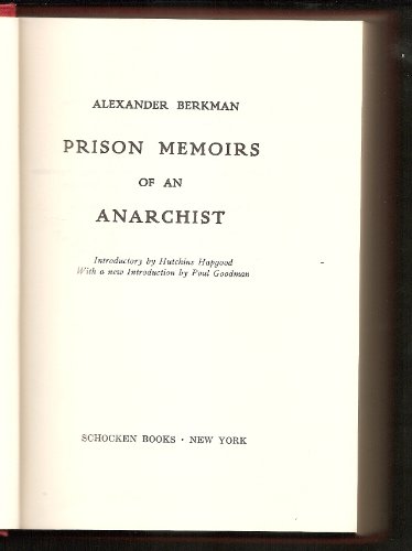 Prison Memoirs of an Anarchist (9780805233759) by Berkman, Alexander