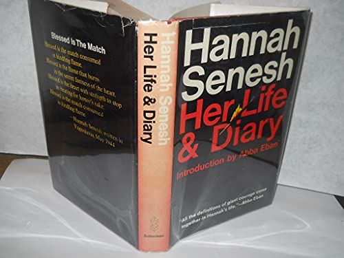Beispielbild fr Hannah Senesh : Her Life and Diary zum Verkauf von Better World Books