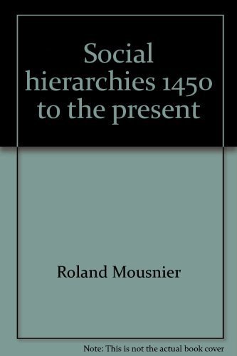 9780805234831: Social hierarchies 1450 to the present
