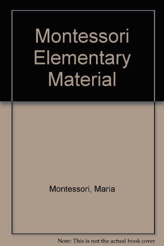 9780805235012: Montessori Elementary Material