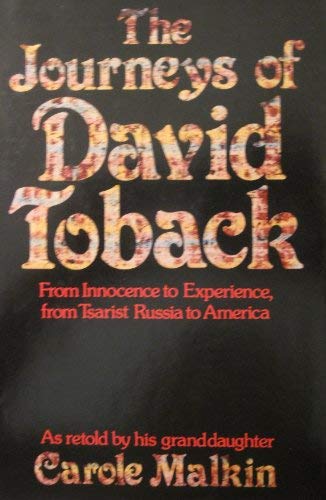 Beispielbild fr The journeys of David Toback: As retold by his granddaughter zum Verkauf von Wonder Book