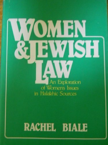 Beispielbild fr Women and Jewish Law: An Exploration of Women's Issues in Halakhic Sources zum Verkauf von WorldofBooks