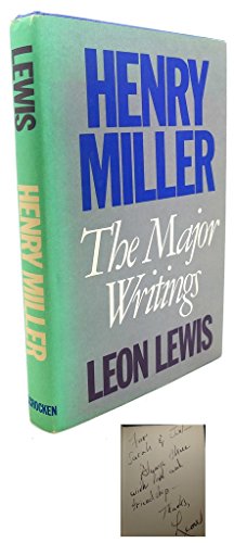 Imagen de archivo de Henry Miller : The Major Writings a la venta por Better World Books