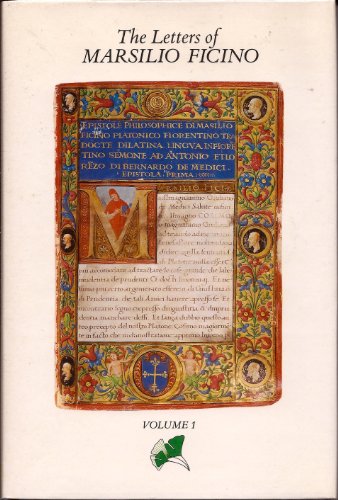 9780805260007: The Letters of Marsilio Ficino. Volume 1
