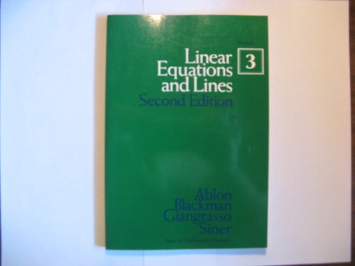 9780805301335: Linear Equations and Lines