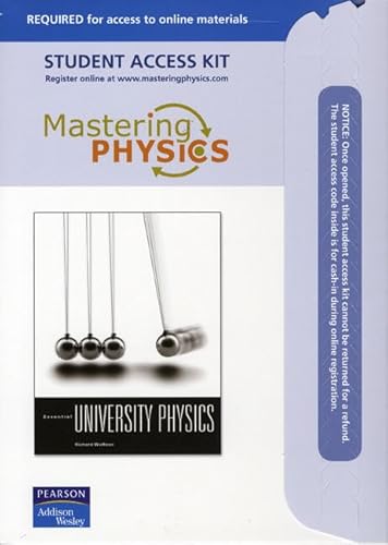 Imagen de archivo de Student Access Kit for MasteringPhysics for Essential University Physics a la venta por HPB-Red