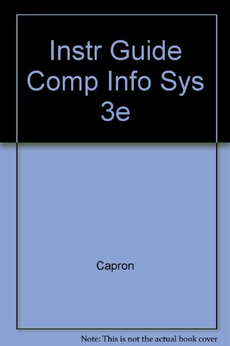 Stock image for Instr Guide Comp Info Sys 3e for sale by HPB-Red