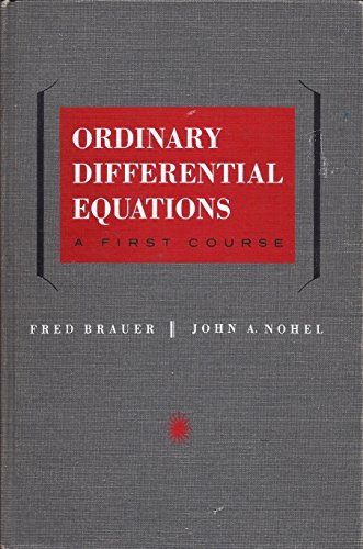 Stock image for Ordinary Differential Equations: A First Course (University Mathematics Series) for sale by Front Cover Books