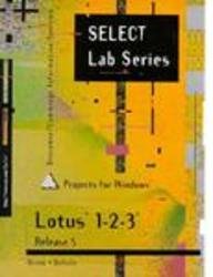 Beispielbild fr Select Lotus 1 2 3 Release 5.0 for Windows 95 zum Verkauf von Better World Books