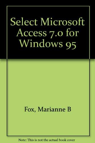 Microsoft Access Projects for Windows 95 (9780805316933) by Fox, Marianne B.; Metzelaar, Lawrence C.