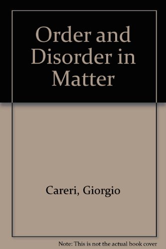 9780805317008: Order and disorder in matter