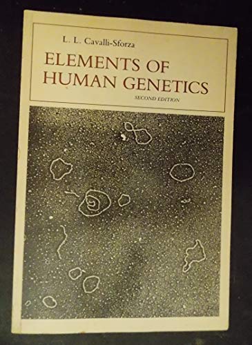 Elements of Human Genetics (9780805318746) by Cavalli-Sforza, Luigi Luca