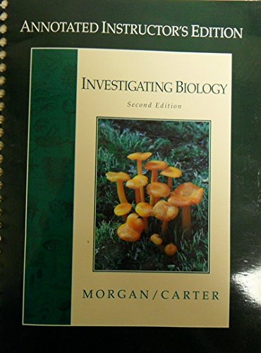 9780805319460: Investigating Biology: An Annotated Lab Manual