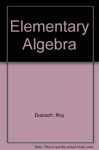 Imagen de archivo de Elementary algebra a la venta por Hawking Books