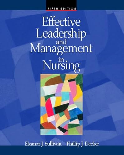 Imagen de archivo de Effective Leadership and Management in Nursing (5th Edition) a la venta por Wonder Book