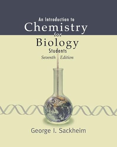 Beispielbild fr An Introduction to Chemistry for Biology Students zum Verkauf von Better World Books: West