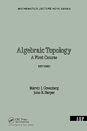 Beispielbild fr Algebraic Topology: A First Course (Mathematics Lecture Note Series) zum Verkauf von Books Unplugged