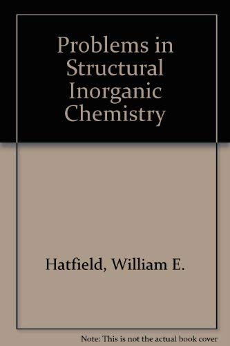 Stock image for Problems in Structural Inorganic Chemistry for sale by Anybook.com