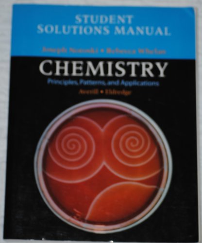 9780805338133: Student Solutions Manual for Chemistry: Principles, Patterns, and Applications