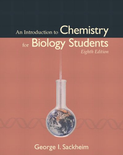 Beispielbild fr Introduction to Chemistry for Biology Students, An (8th Edition) zum Verkauf von Gulf Coast Books