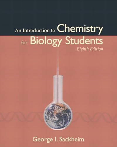 9780805339703: An Introduction to Chemistry for Biology Students