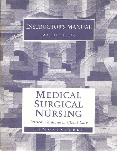 Imagen de archivo de Instructors Manual to Medical Surgical Nursing a la venta por Booksavers of MD