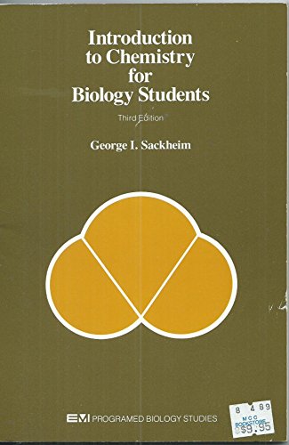 9780805344400: Title: Introduction to Chemistry for Biology Students