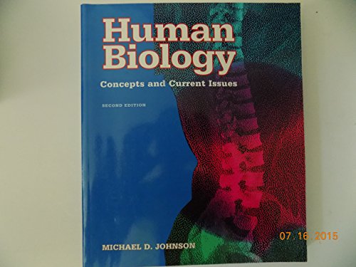 Imagen de archivo de Human Biology Concepts and Current Issues a la venta por HPB-Red