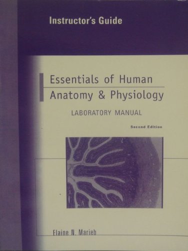 Imagen de archivo de Instructors Guide to Essentials of Human Anatomy & Physiology Laboratory Manual a la venta por HPB-Red