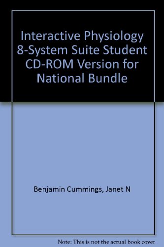 Imagen de archivo de Interactive Physiology 8-System Suite Student CD-ROM Version for National Bundle a la venta por HPB-Red