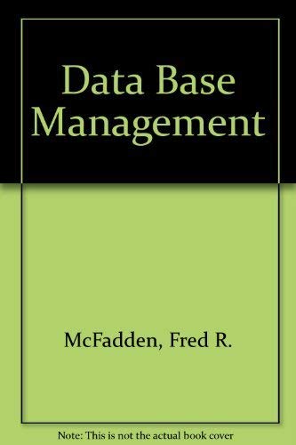 Beispielbild fr Database Management zum Verkauf von Wonder Book