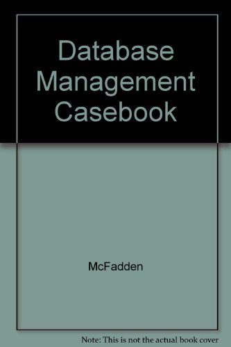 Beispielbild fr Database Management Casebook zum Verkauf von Wonder Book