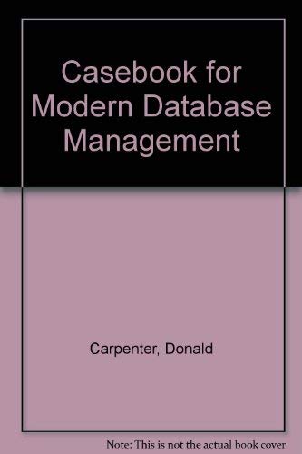 Stock image for Modern Database Management Casebook for sale by HPB-Red