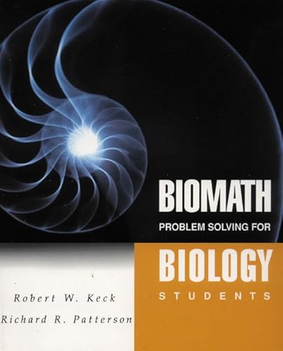 Imagen de archivo de Biomath : Problem Solving for Biology Students a la venta por Better World Books