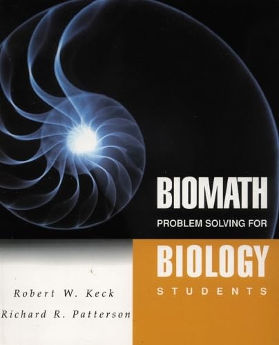 9780805365245: Biomath: Problem Solving for Biology: Problem Solving for Biology Students