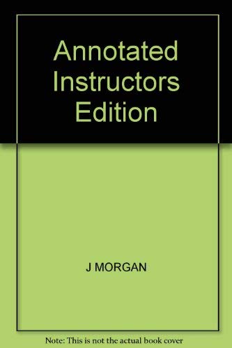 Annoted Instructors Edition for Investigstion Biology (9780805365559) by Morgan, Judith Giles