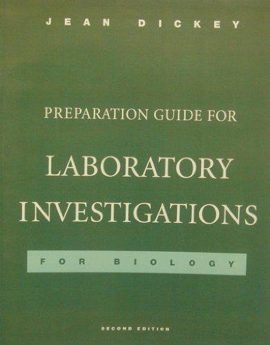 Stock image for Preparation Guide for Laboratory Investigations for Biology for sale by ThriftBooks-Dallas