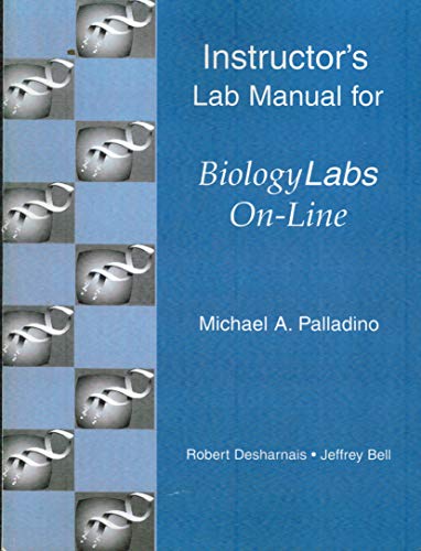 Imagen de archivo de Instructor's Lab Manual for Biology Labs On-Line, pb, 2001 a la venta por Nationwide_Text