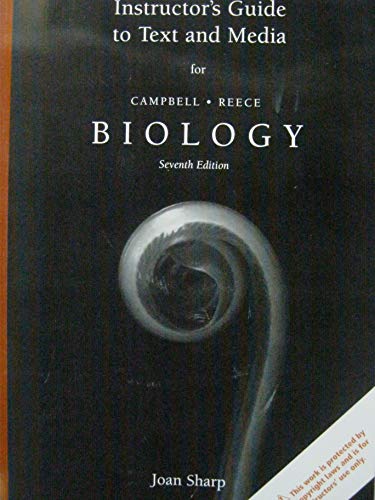 Stock image for Instructor's Guide to Text and Media for Campbell Reece Biology Seventh Edition 2005 for sale by SecondSale