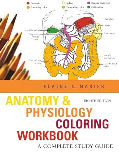 Beispielbild fr Anatomy & Physiology Coloring Workbook: A Complete Study Guide (8th Edition) zum Verkauf von SecondSale