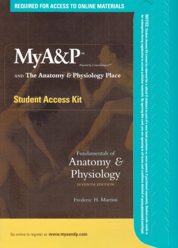 Imagen de archivo de My A&P and The Anatomy & Physiology Place: Student Access Kit for Fundamentals of Anatomy and Physiology a la venta por HPB-Red