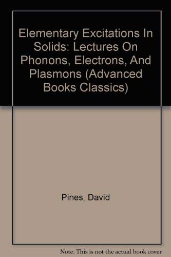 9780805379136: Elementary Excitations in Solids (Advanced Books Classics)
