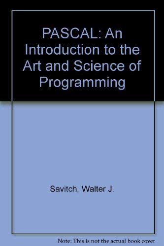 Beispielbild fr Pascal: An Introduction to the Art and Science of Programming zum Verkauf von Anybook.com