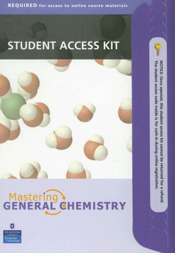 Stand Alone Stu Acc Kit for Mastrg Gen Chem (9780805384383) by [???]