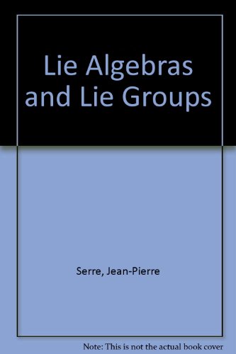 Imagen de archivo de Lie Algebras and Lie Groups: 1964 Lectures Given at Harvard University. Mathematics lecture note series a la venta por Zubal-Books, Since 1961