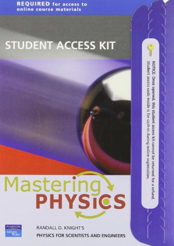 9780805389623: Mastering Physics Student Access Kit for Scientists and Engineers: A Strategic Approach